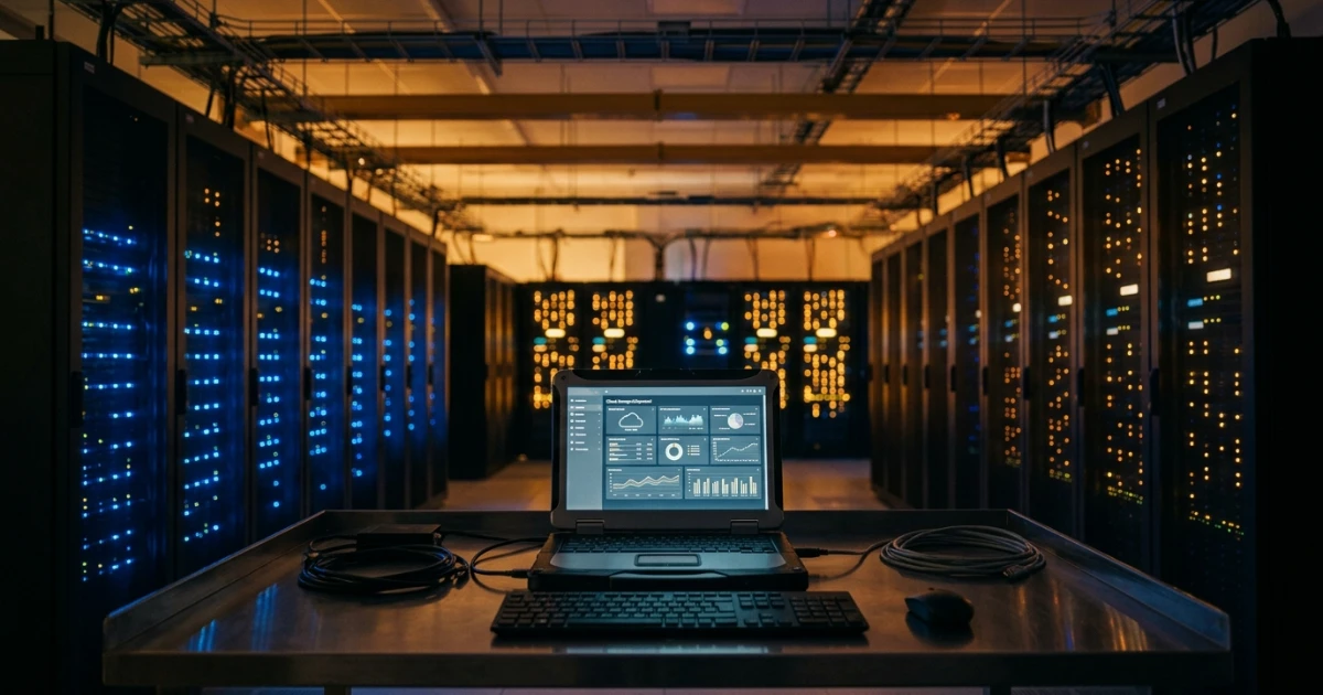 Cloud storage server dashboard illustrating an AWS S2 bucket setup and architecture.